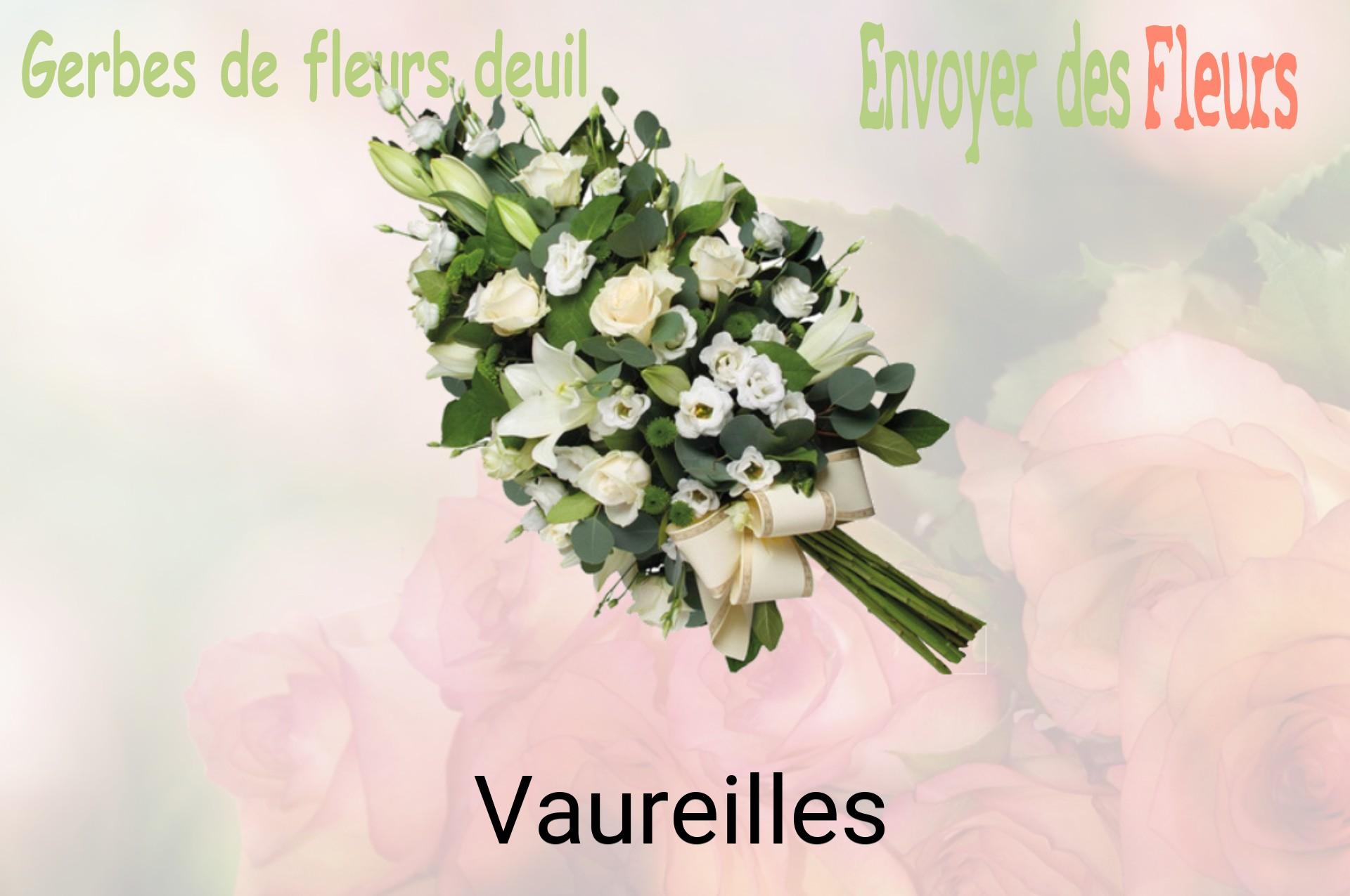 Gerbe de fleurs de deuil livrée à Vaureilles